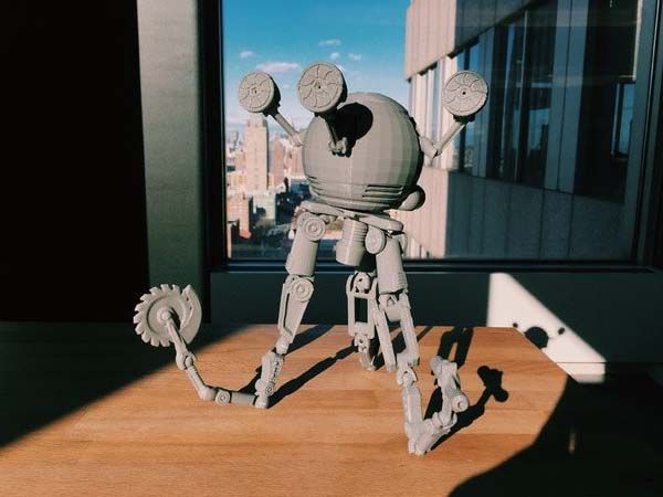 Fallout 4 3D Printed Codsworth Action Figure