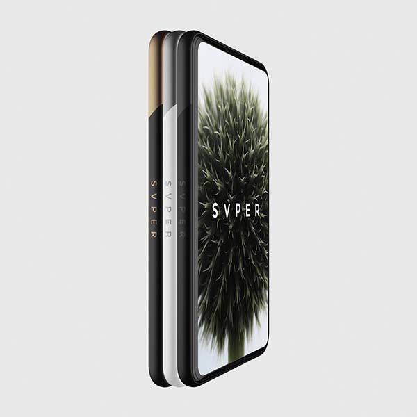 The SVPER Concept Smartphone has a Transparent AMOLED Display