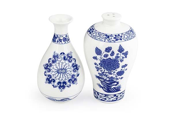 Ming Vase Inspired Salt and Pepper Shakers