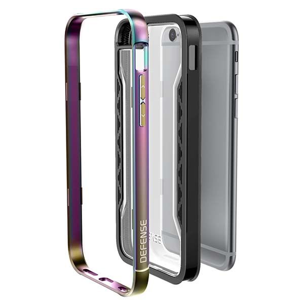 X-Doria Defense Shield iPhone 6s Case with Aluminum Frame and Clear Back