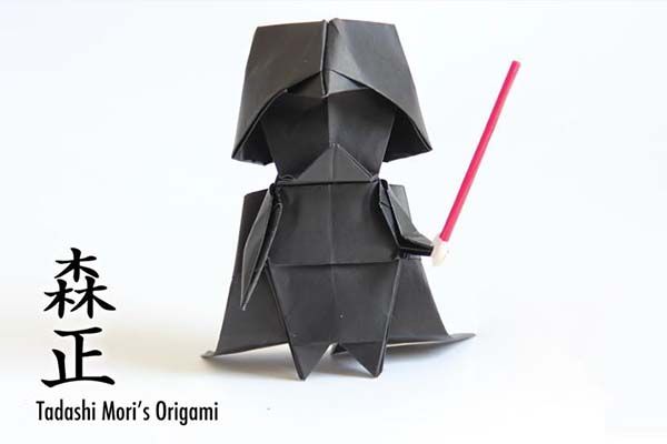 Make Darth Vader Origami with Your Own Force