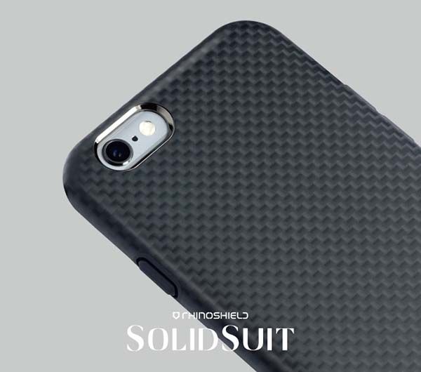 SolidSuit iPhone 6s/6s Plus Case in Leather or Carbon Fiber Finish