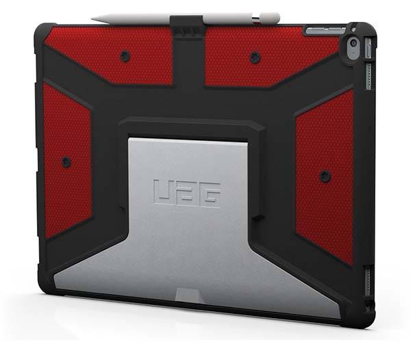 UAG Rugged iPad Pro Case with Aluminum Stand and Apple Pencil Holder