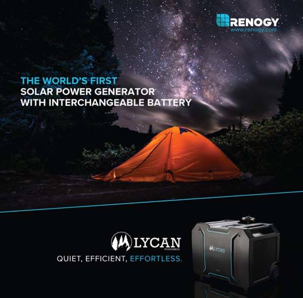 Lycan Powerbox Portable Solar Power Generator with Interchangeable Battery for Camping Road Trips