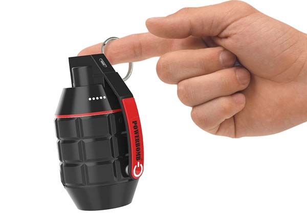 Powerbomb Hand Grenade Shaped Portable Power Bank