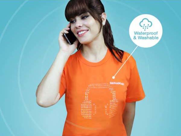 Broadcast Customizable Touch-Enabled LED T-Shirt