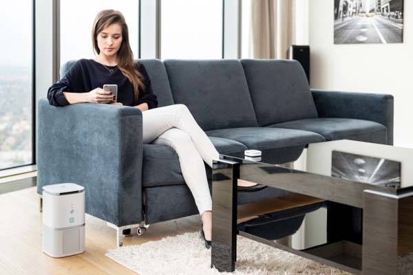 Emerald Airadicate Smart Air Purifier with Separate Air Monitor