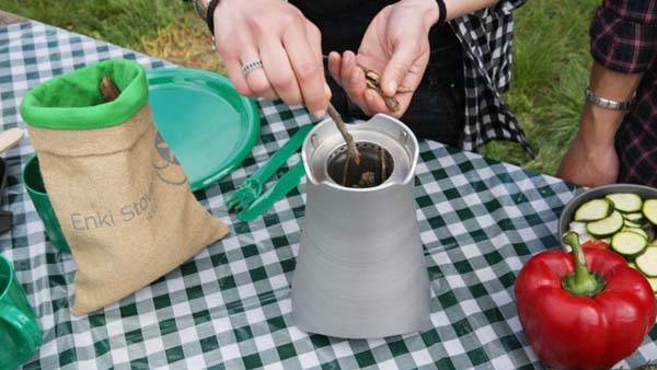 Enki Wild Camp Stove Lets You Cook Using Everything You Can Find in Nature