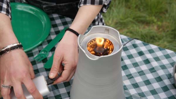 Enki Wild Camp Stove Lets You Cook Using Everything You Can Find in Nature