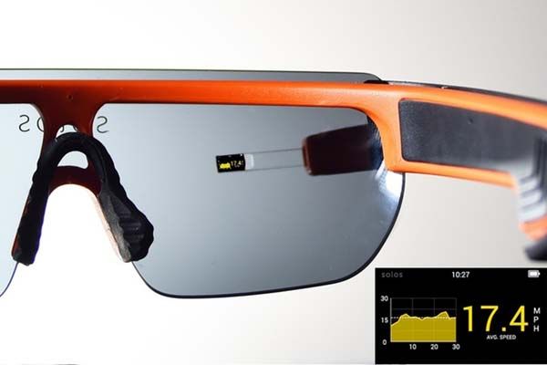 Solos Smart Cycling Glasses with a Head-Up Display