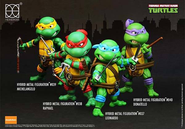 Teenage Mutant Ninja Turtles Hybrid Metal Action Figures