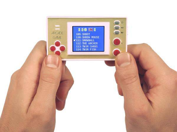 8-Bit Portable Game Console with Over 100 Classic Games