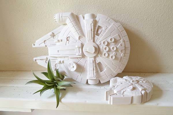 Handmade Star Wars Millennium Falcon Planter