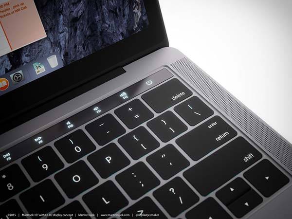 The Concept MacBook with OLED Display Touch Bar