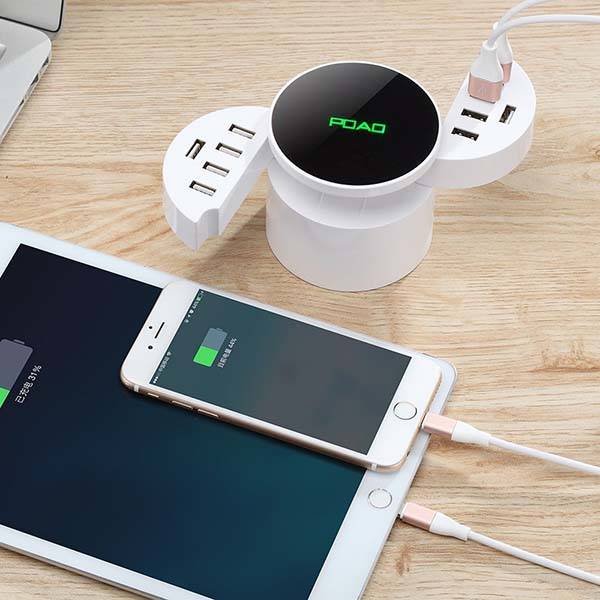 Poao Portable Charging Station with 10 USB Ports
