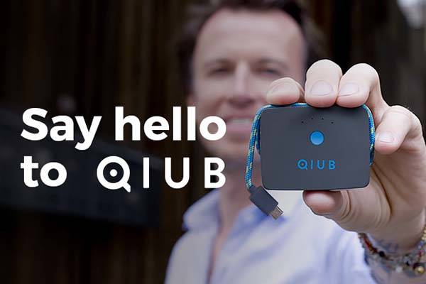QIUB Power Bank with Charging Cable and MicroSD Card Reader