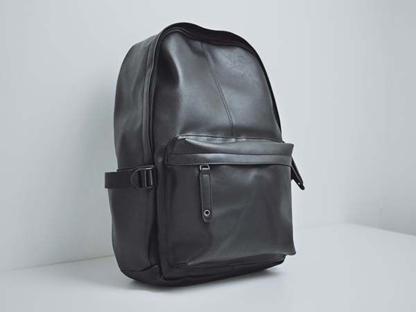 The Affordable Leather Backpack in Brown/ Black