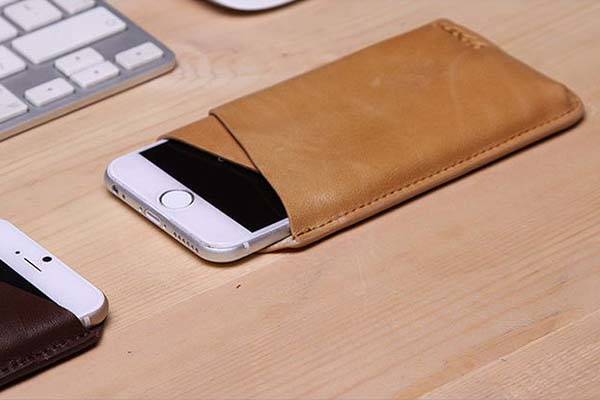 Handmade Leather iPhone 7 Sleeve