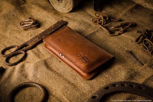 Handmade iPhone 7/7 Plus Leather Wallet Case