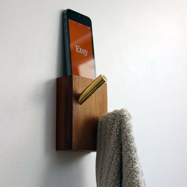 Handmade Wall Hanger with iPhone Dock