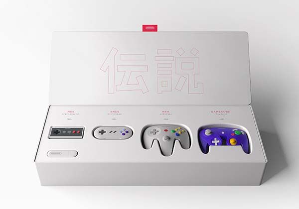 Nintendo Legends with Four Redesigned Classic Game Controllers