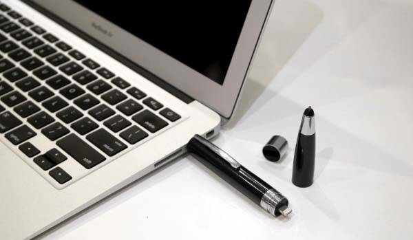 The Ballpoint Pen with Power Bank, Stylus, Screen Cleaner and USB Drive