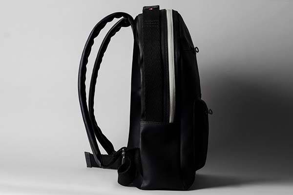 Hard Graft Misfit Black Leather Backpack