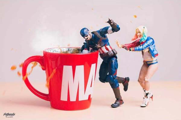 The Awesome Mashup Photos of Superhero Action Figures