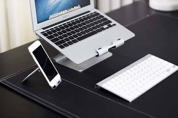 The Ridge Stand Pro+ Aluminum Holder for Laptops, Tablets and Smartphones
