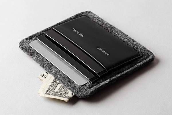 Hard Graft No Fold Leather Slim Wallet