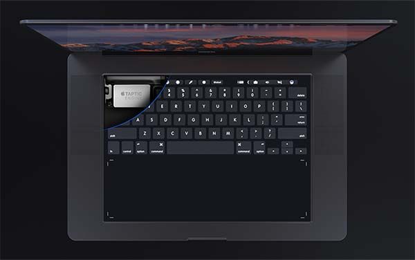 The Concept MacBook Pro 2018 with a Touch Bar Styled Keyboard