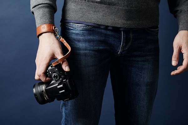 Handmade Adjustable Leather Camera Wrist Strap