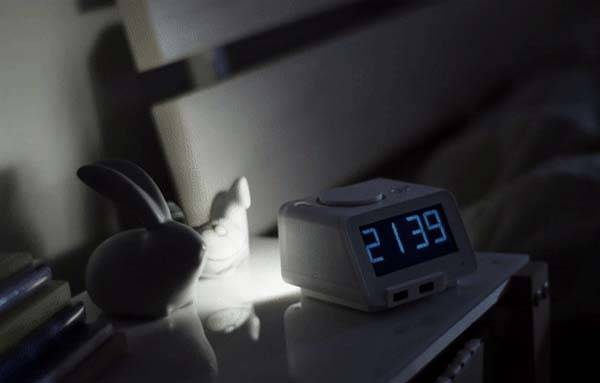 C2 Alarm Clock with Wireless Bed Shaker, Speaker and More