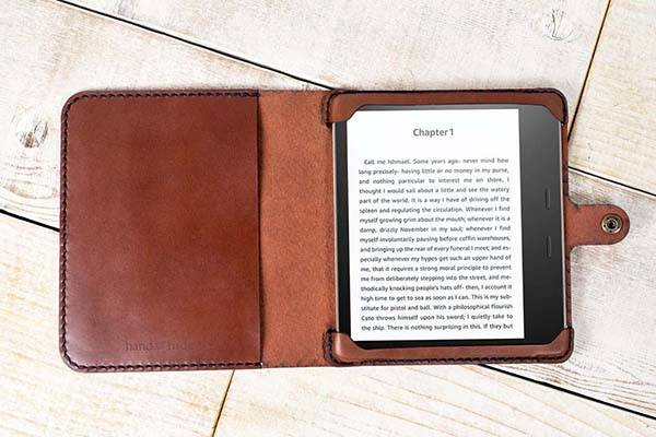 Handmade Customizable Kindle Oasis Leather Case