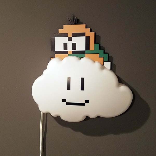 Handmade Super Mario Lakitu Cloud LED Night Light