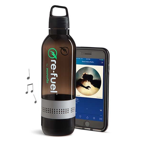 Re-Fuel 2-In-1 Water Bottle with Bluetooth Speaker